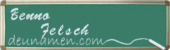 Benno Felsch Visitenkarte